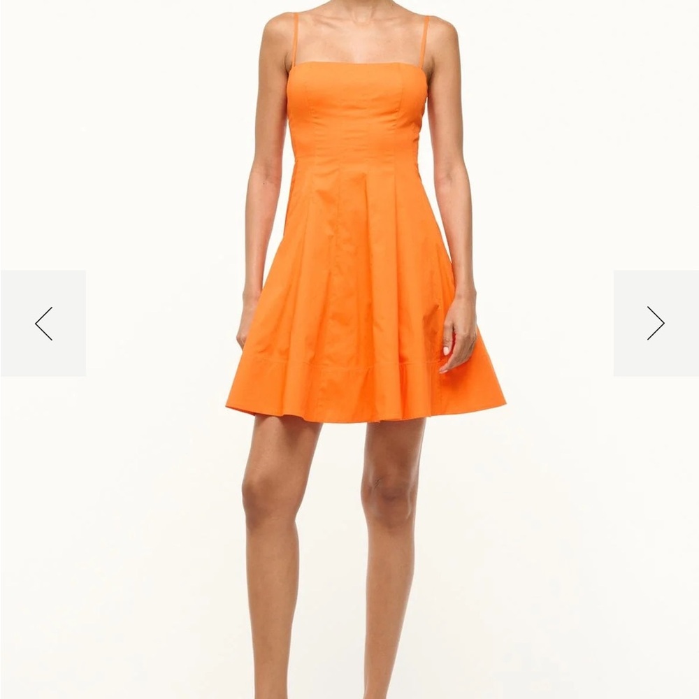 STAUD Wylie Mini Dress in Apricot